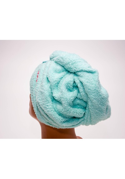 Mikrofiber Saç - Baş Havlusu - Açık Turkuaz  Nabaiji Meridyendukk