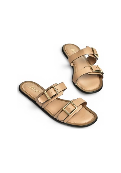 Fox Shoes Y973291109 Ten Toka Detaylı Kadın Terlik