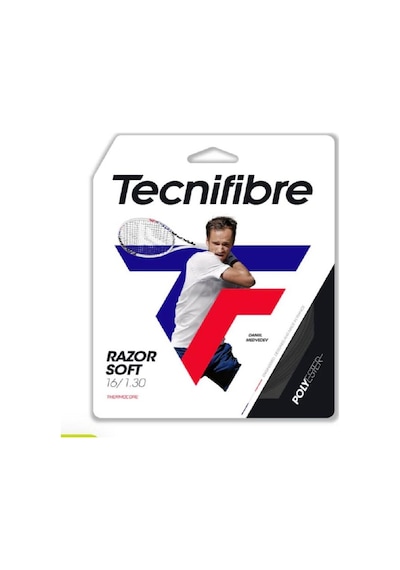 Tecnifibre Razor Soft 16/1.30 Siyah Tekli Kordaj 04gras130n