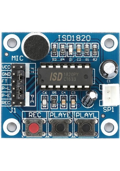 Isd1820 Ses Kayıt Modülü Ses Çalma Modülü 8ohm 0.5w