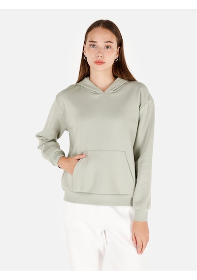 Colin's Colins Normal Kesim Kapüşonlu Cepli Yeşil Kadın Sweatshirt Cl1070188 Cl1070188 Q1.v2 Mgr Mint Yeşili Colin's Colins Normal Kesim Kapüşonlu Cepli Yeşil Kadın Sweatshirt Cl1070188 Cl1070188 Q1.v2 Mgr Mint Yeşili