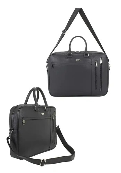 Case Club 17.3 İnç Omuz Askılı Unisex Laptop Evrak Çantası Taba