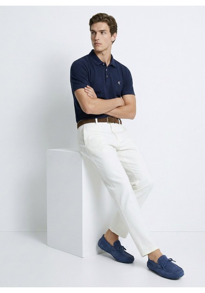 Fabrika Lacivert Erkek Slim Fit Polo T-shirt F6sm-tst 2121