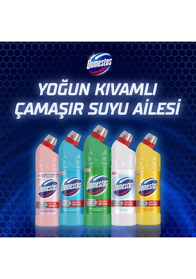 Domestos Yoğun Kıvamlı Çamaşır Suyu Maksimum Hijyen Dağ Esintisi 750 Ml 10'lu Set