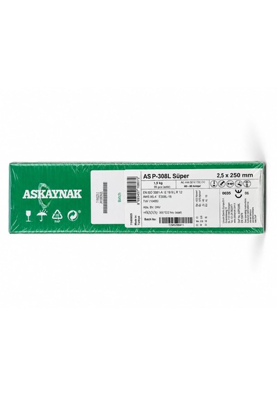 Askaynak As P-308l Süper 2.5 250 Mm Krom Elektrot