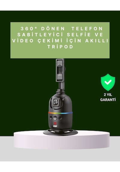 Yüz - 44 - Takipli 360 Akıllı Gimbal Telefon Ve Aksiyon - Muratech - Kamera Uyumlu