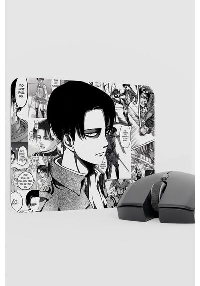 Levi Ackerman Anime V5 - 22x18 Gaming Kauçuk Kaymaz Taban Mouse Pad Fare Altlığı