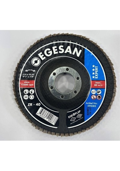 Egesan Paslanmaz Flap Disk Expert 115Mm Zr 40 Kum