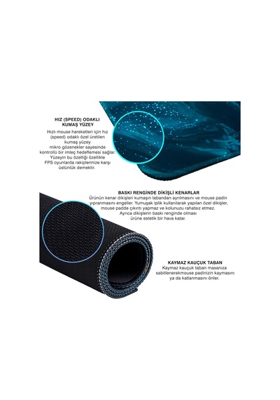 Tr Gaming Mouse Pad 90x40 Mouse Pad Xxl Büyük Oyuncu Ofis Mause Pad Mousepad Colourful Wave, 90x40 Cm