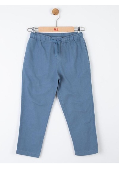 Nk Kids Erkek Çocuk Pamuklu Beli Lastikli Pantolon-13825-indigo İndigo