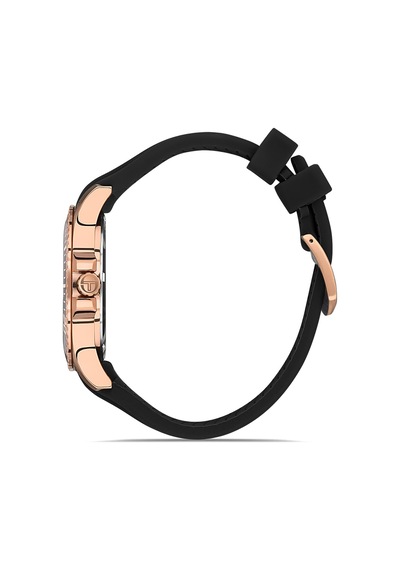 Sergio Tacchini Siyah Silikon Kordon Erkek Kol Saati L.st.1.10361.3 Rose Gold - Siyah