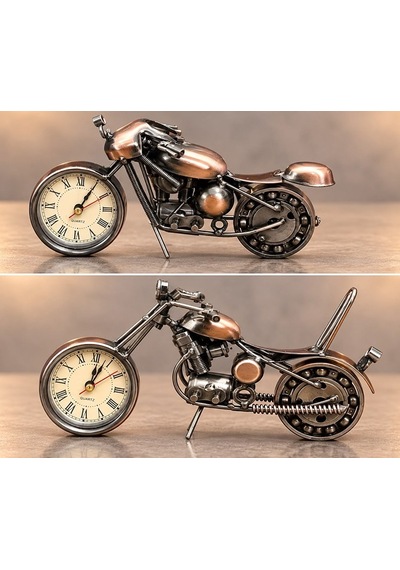 Özel Tasarım Metal Bilyeli Saatli Motor Salon Hediye Arkadaş