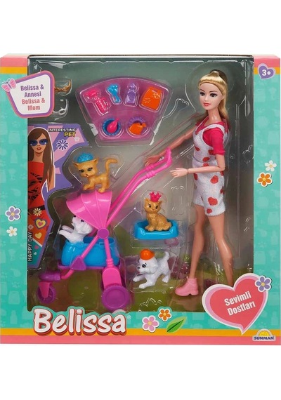 3045 Belissa'nın Annesi Ve Sevimli Dostlar 30 Cm -sunman