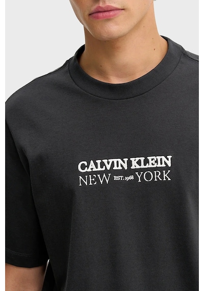 Calvin Klein Erkek T Shirt Lv04re833g 8mn Gri Gri
