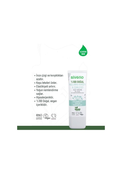 %100 Doğal Yüz Kremi Yaşlanma Karşıtı Aydınlatıcı Yenileyici Canlandırıcı 30 Ml