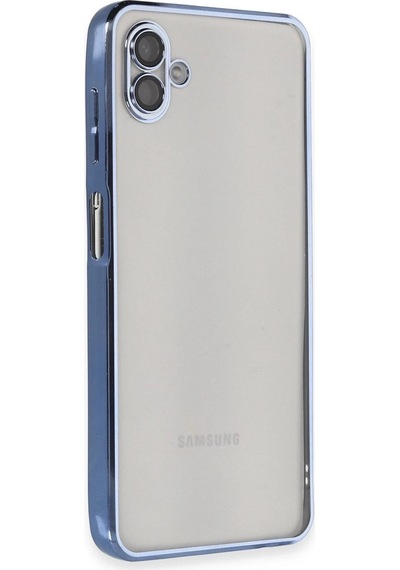 Mey İthalat Samsung Galaxy A04 Kılıf Lensli Silikon - Açık Mavi