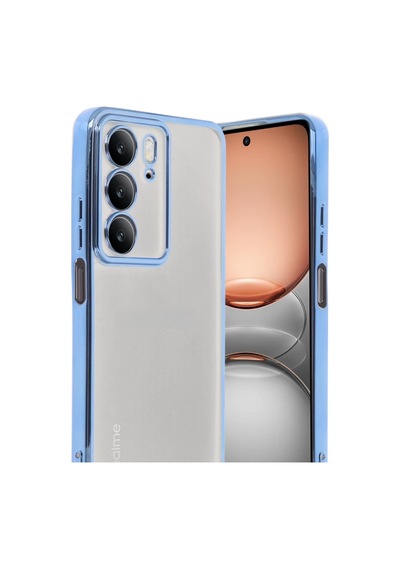 Realme C75 4g Uyumlu Kılıf Lensli Silikon - Açık Mavi