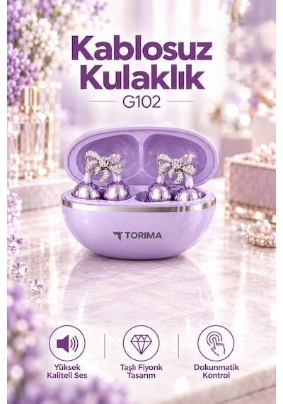 Torima G102 Bluetooth 6.0 Klipsli Kulak İçi Kulaklık
