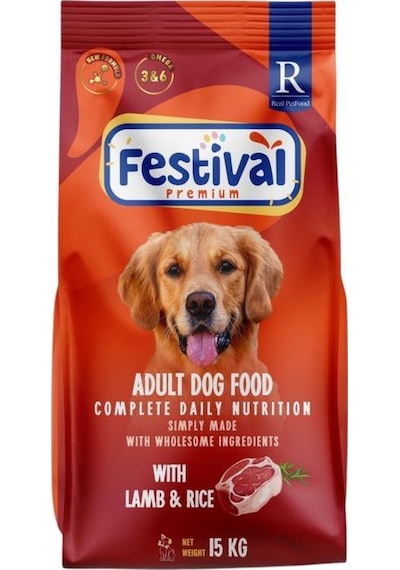 Festival Premium Adult Dog Food With Lamb&rice 15 Kg