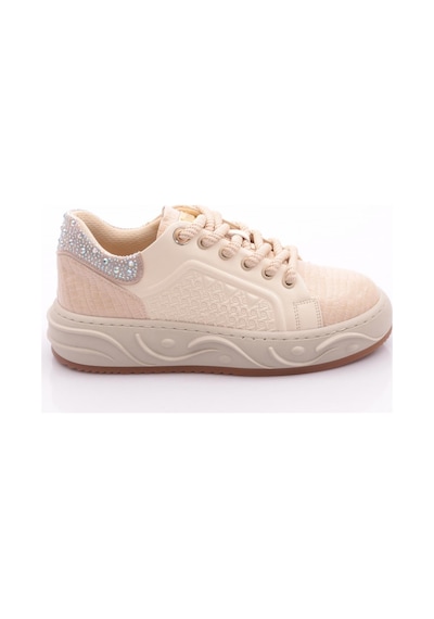 Dgn B3001 Kadin Sneakers Ayakkabi Bej