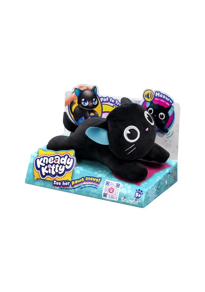 Silverlit Kneady Kitty Etkileşimli Pelüş Kedi Siyah 89276 Çok Renkli