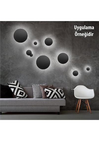 Ip Duvar Apliği Dekortif Açık Dış Alan Mekan Lamba Aydınlatma Işık Su Geçirmez Bahçe Led Modern A-ıpd-5072 12w Beyaz