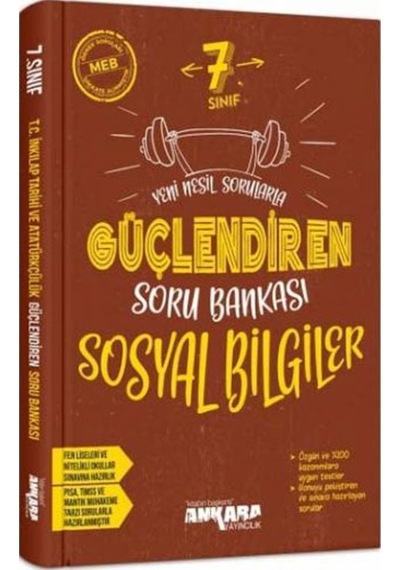 7 Sınıf Güçlendiren Sosyal Bilgiler Soru Bankası Ankara Yay