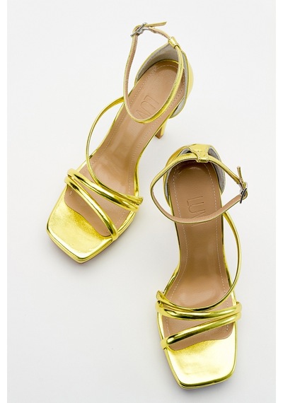 Luvishoes Shelp Açık Yeşil Kadın Topuklu Ayakkabı Açık Yeşil