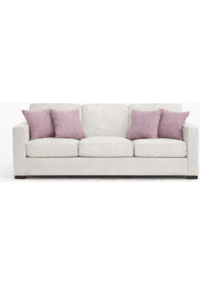 Kadife Dokulu Pudra Renk Kırlent Yastık Kılıfı 2 Adet 50 X 30 Cm
