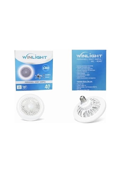 Aksu Wınlıght Wl-4040 Pervaneli Simit Ampül E-27 40w 4000lm 80x240mm
