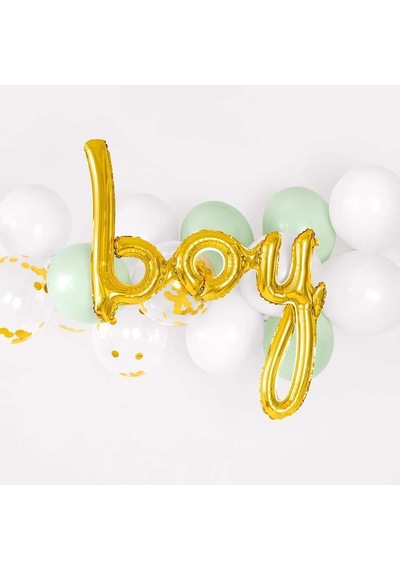Boy Gold Folyo Balon - Bebek Çocuk Parti Kutlama Seti Genel