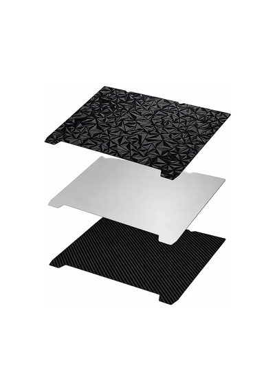 Creality K1 Max Uyumlu Elmas Peo - Karbon Pet Yay Çeliği Baskı Tablası 315x310 Mm