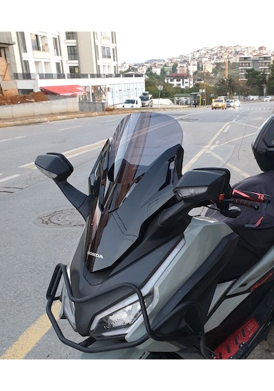 Motocam Honda Forza 250 Ön Cam 2021-2026 Model 47cm Füme Renkli 4mm Uzun