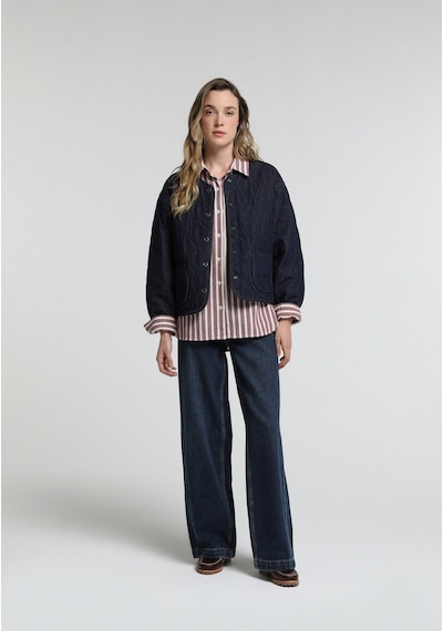 Colin's Colins Regular Fit Düğmeli Astarlı Kadın Dark İndigo Denim Ceket Cl1082792 Q1.v1 Dn45174 Colin's Colins Regular Fit Düğmeli Astarlı Kadın Dark İndigo Denim Ceket Cl1082792 Q1.v1 Dn45174