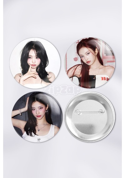 Babymonster Baemon Kpop Çanta Süsü Rozet İğneli Buton Rozet Seti 3 Adet Üçlü