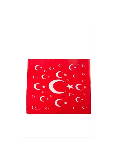 Ay Yıldız Desenli Bandana 50 50 Diğer