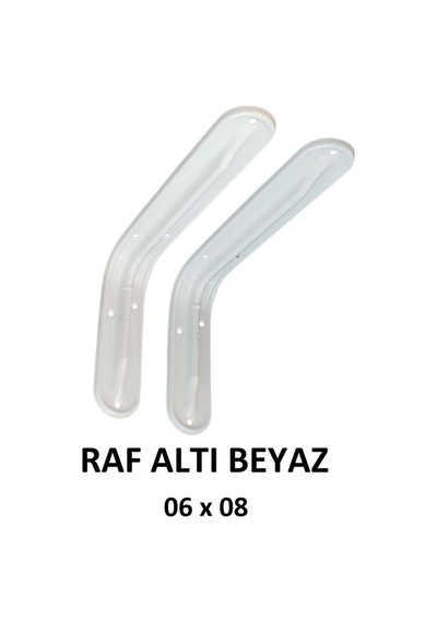 Metal Boyalı Lüx Beyaz Raf Altı 6x8 - (2 Adet)