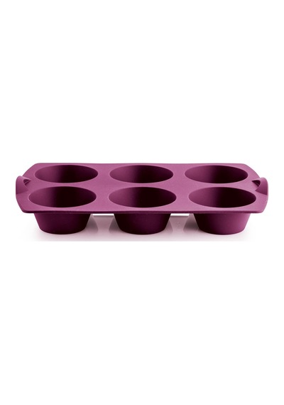 Tupperware Silikon 6'lı Muffin Pişirme Kalıbı Mor