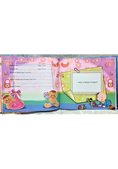 Cmfwebstore Bebek Güncesi Anı Defteri 68 Sayfa 27X30 Cm