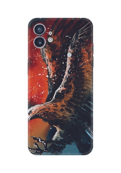 Nothing Phone 2 Kılıf Silikon Desen Özel Seri Kartal Uçarken 1718