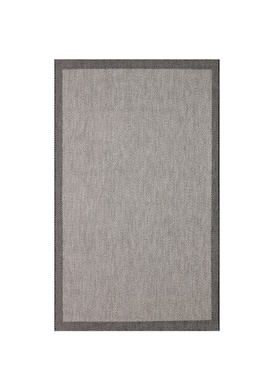 Mona Mn02 Düz Örgü Desenli Koyu Gri Modern Salon Halısı Hav Toz Vermez Kaymaz Tabanlı