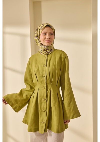 Silk Home Soft Eşarp 73090-29 Yeşil Bej, Mor, Sarı, Eflatun
