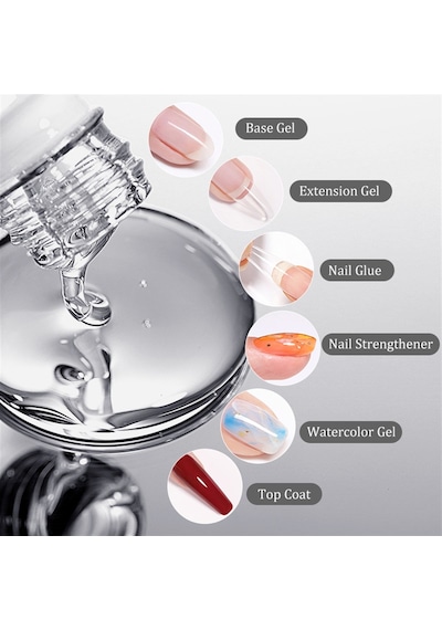 Born Pretty 6 İn 1 Nail Glue - Jel 55391