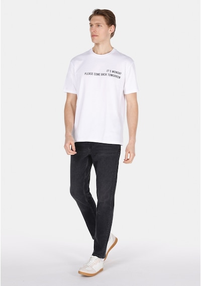 Colin's Colins Comfort Fit Yuvarlak Yaka Düz Erkek Beyaz Kısa Kol Tişört Cl1073786 Q1.v1 Wht Beyaz