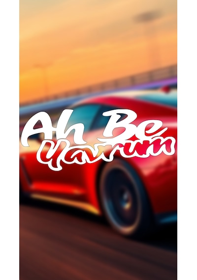 Ah Be Yavrum 20x8 Jdm Yazı Araba-motosiklet Cam Etiket Sticker Beyaz Renk Beyaz
