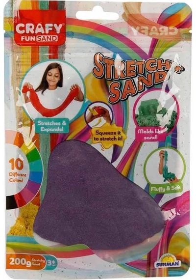 3603 Crafy Streç Oyun Kumu Mor 200 G -sunman Çok Renkli