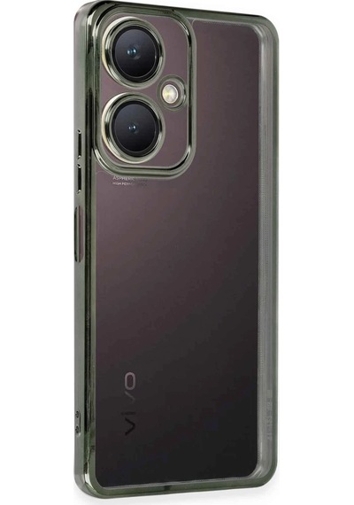 Cosmotex Newface Vivo Y27 Kılıf Razer Lensli Silikon - Yeşil