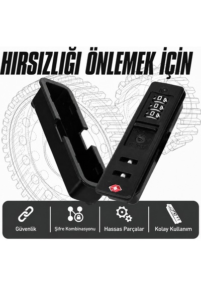 Yüksek Kaliteli Güvenli Turuncu Non Tsa Valiz Şifresi Altın