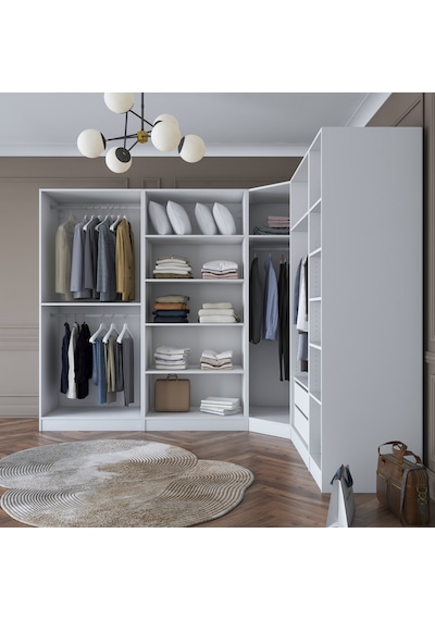 Rani Ba151 Geniş Köşe Gardırop Elbise Dolabı 8 Kapaklı 2 Çekmeceli 18 Raflı 4 Askılı Modüler Dolap Beyaz Rani Ba151 Geniş Köşe Gardırop Elbise Dolabı 8 Kapaklı 2 Çekmeceli 18 Raflı 4 Askılı Modüler Dolap Beyaz