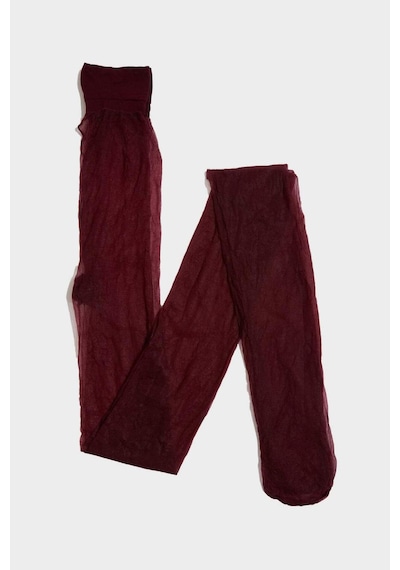 Defacto Kadın Bordo 5 Denye Külotlu Çorap	 B5872AXNS Bordo